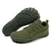 Scarpe da Escursionismo e Ciclismo da Uomo Antiscivolo a Cinque Dita con Punta Larga in Fly-Knit