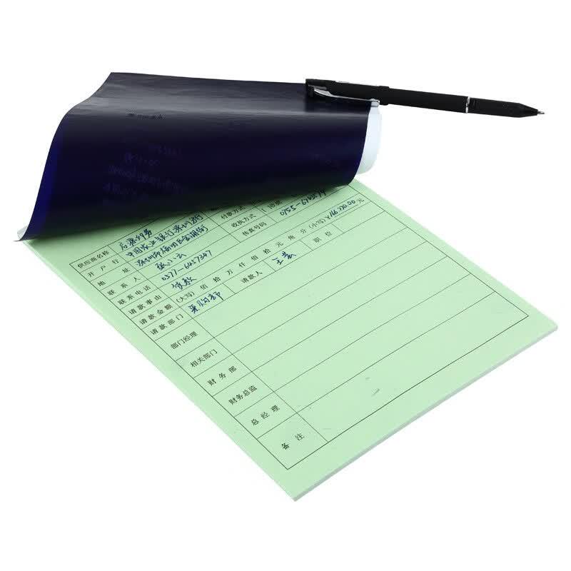Comix D4016 Double-Sided Carbon Copy Paper, Blue, 16K, 100 Sheets