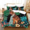 3D White Tiger Comfortable Duvet Quilt Cover Pillowcase Bedding Set Children Bedroom Decoration Home Textile