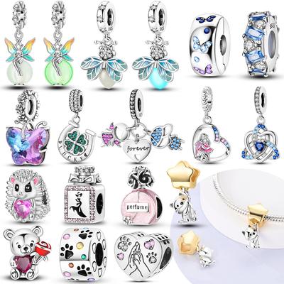 S Charms Beads Fit Pendant Charm Copper Original Bracelet Dangle For Women Diy Fine Jewelry Making Fine Gift