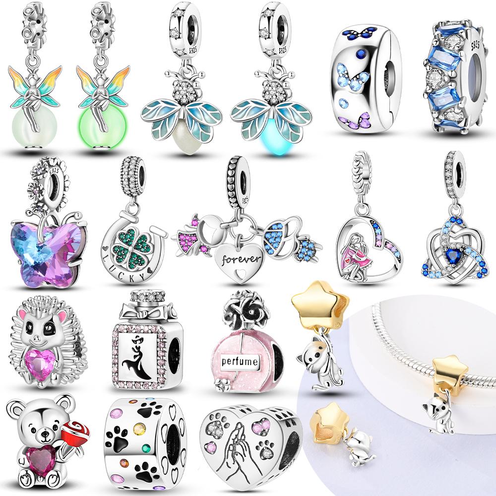 S Charms Beads Fit Pendant Charm Copper Original Bracelet Dangle For Women Diy Fine Jewelry Making Fine Gift