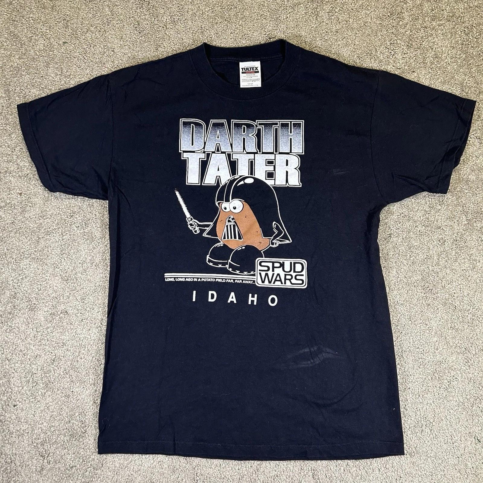 

Vintage Darth Tater T-shirt Large SPUD WARS IDAHO Funny Star Wars 90s Mr Potato 2XL