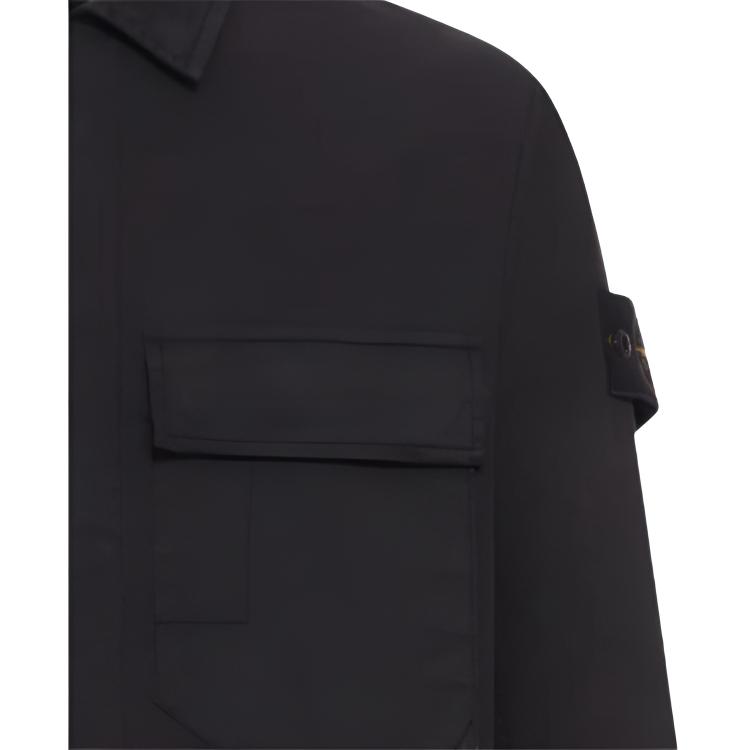 STONE ISLAND Solid Color Pocket Logo Long Sleeve Jacket Men Jackets L1S151200013S0A10-V0029