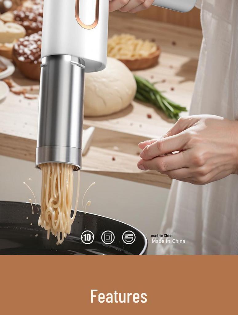 Portable Wireless Electric Noodle Maker: Compact, Fully Automatic Outdoor Pressing Machine