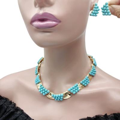 3pcs Fashion Bridal Zircon Set Rhinestone Necklace Earrings for Sparkling Wedding Accessories Banquet Reception Bridal Party