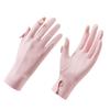 Women's Ice Silk Sun Protection Gloves - Lightweight, Breathable, Anti-Slip, UV Shield for Summer Cycling.