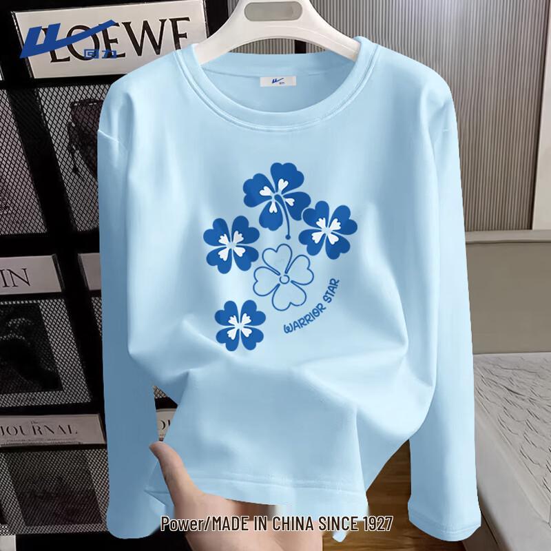 Women s Loose Fit Long Sleeve Cotton T-Shirt L