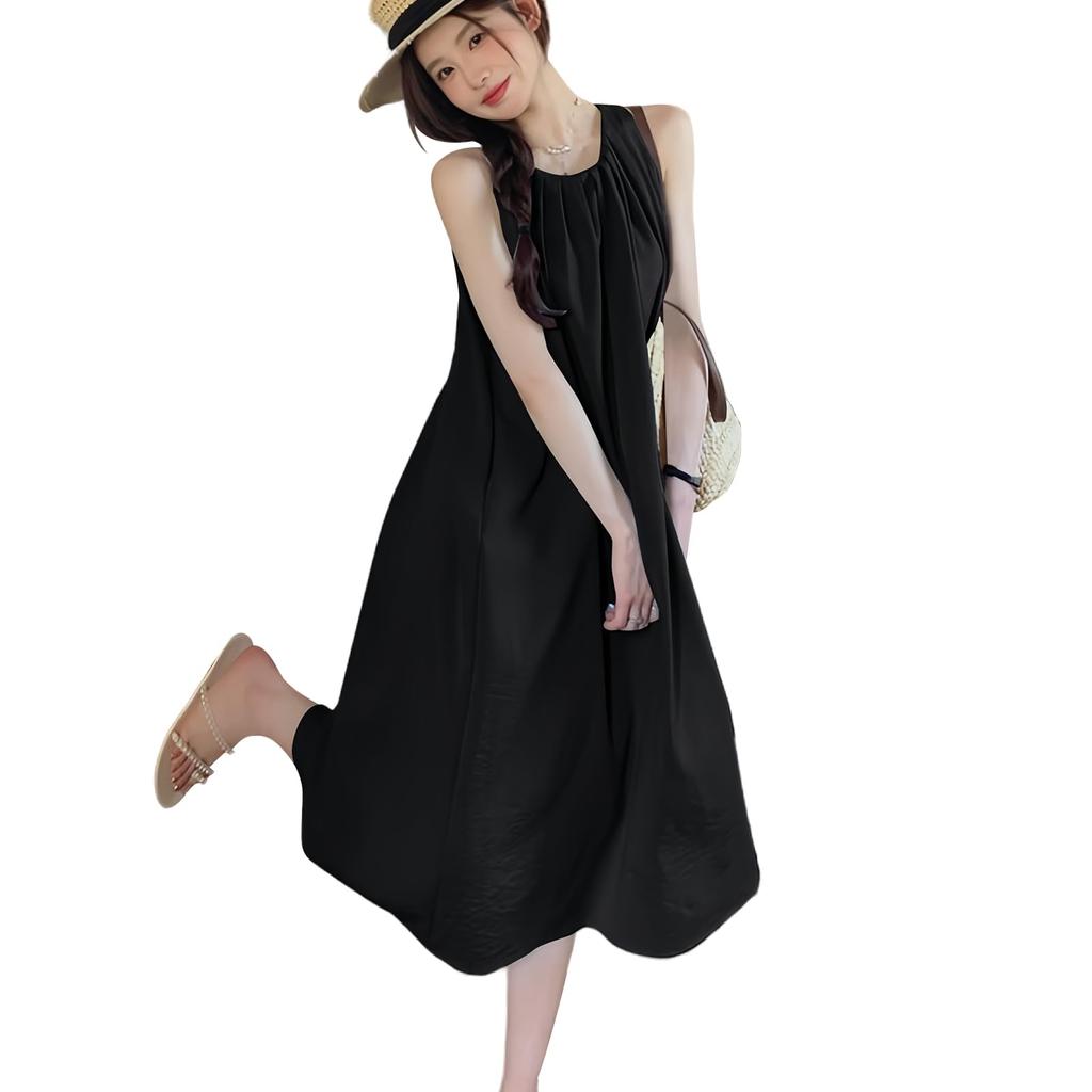 Tamglean Quion Sleeveless Maxi Perfect for Spring and Loose Plus Long Perfect for Everyday and Taller Height Women's Dress, Summer, Fit, Flattering,