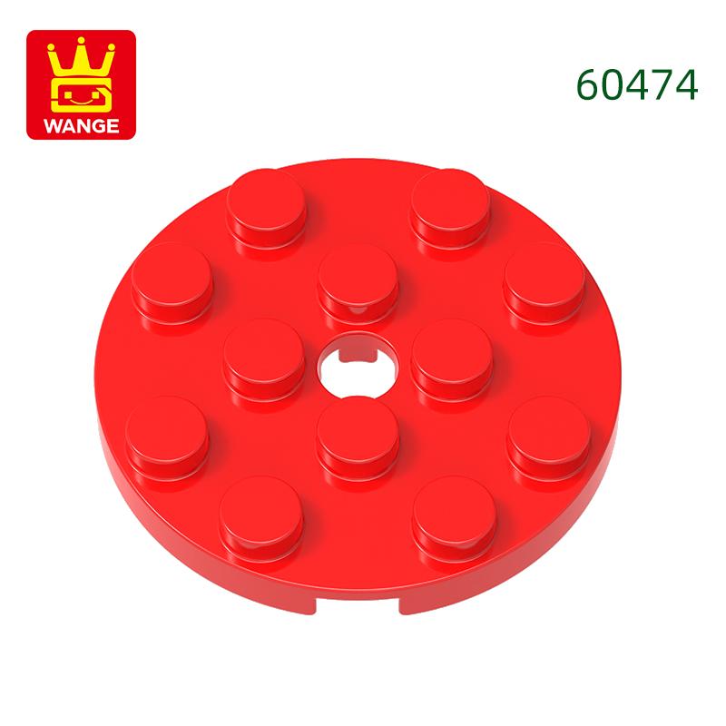 64Pcs/lot 60474 Round 4x4 featuring Pin Hole Construction Bricks Moc Technical Accessories Works With featuring Brick Toy Kids Gift Idea