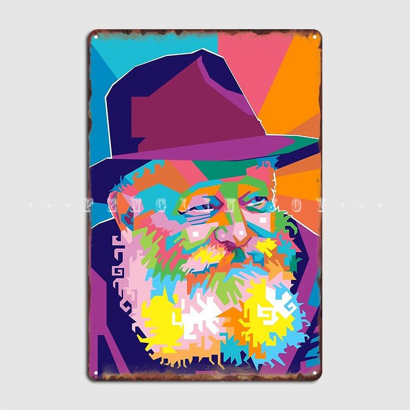 DORA Tin Sign Menachem Mendel Schneerson Metal Plaque Poster Wall Mural Kitchen Designing Plaques Tin Sign Posters