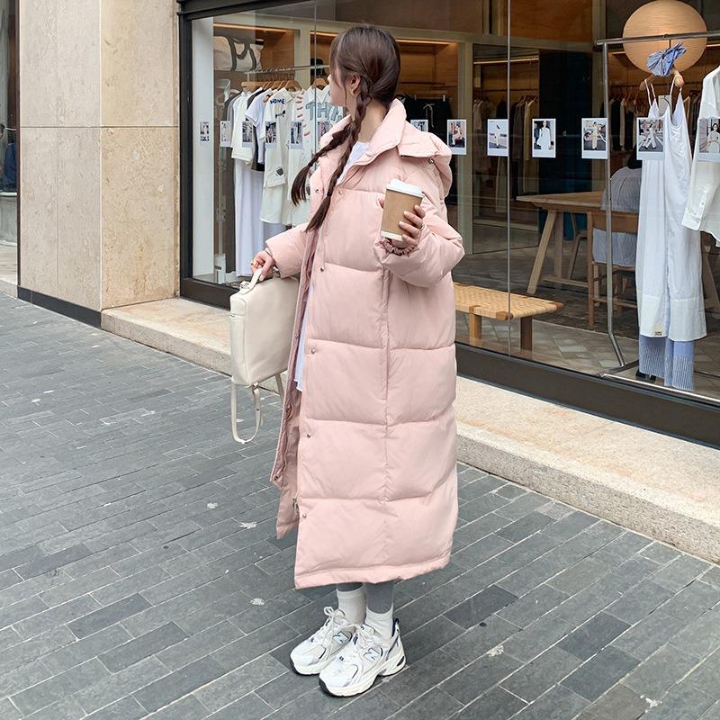 Padded-on Clothes, Thickened Padded Jackets, Women's Long Over-knee Padded Clothes, Women's Winter Students, Loose Bread Clothes, Jackets