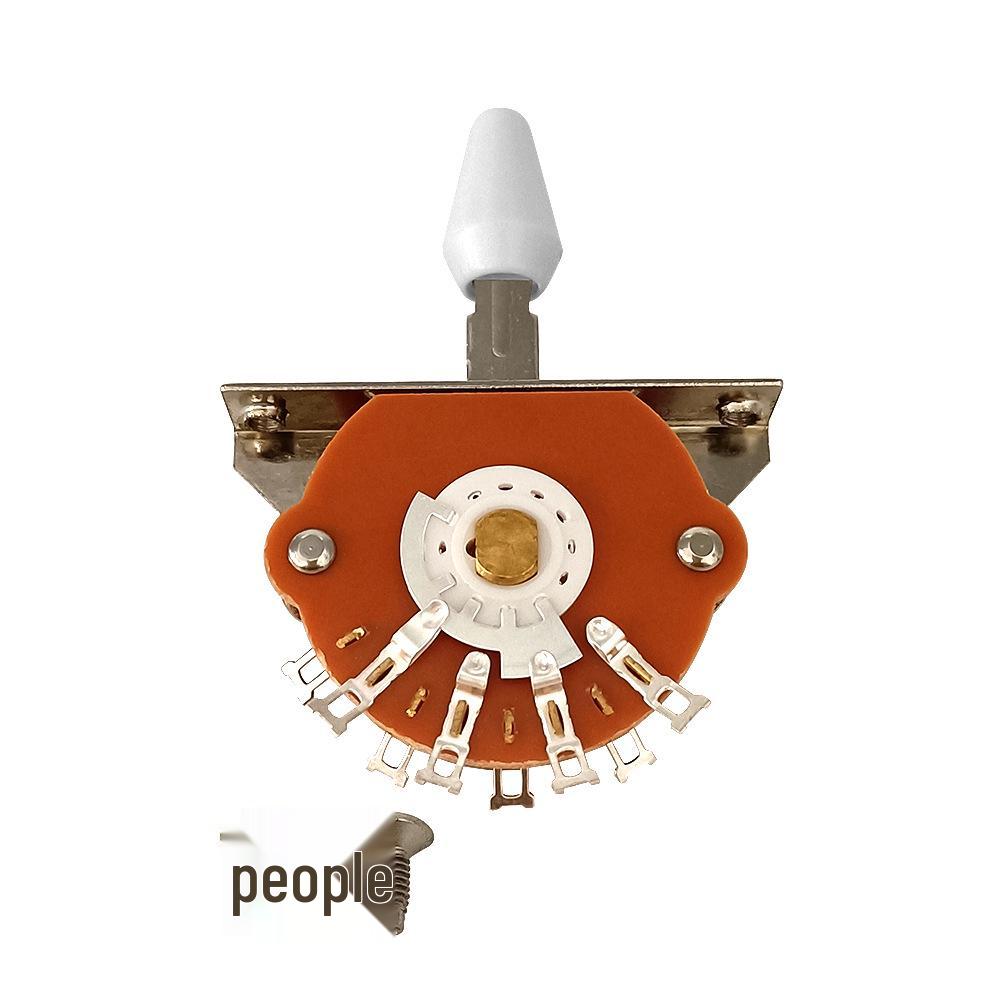 

3- and 5-position pickup shifter switch for electric guitars, musical instrument accessory.