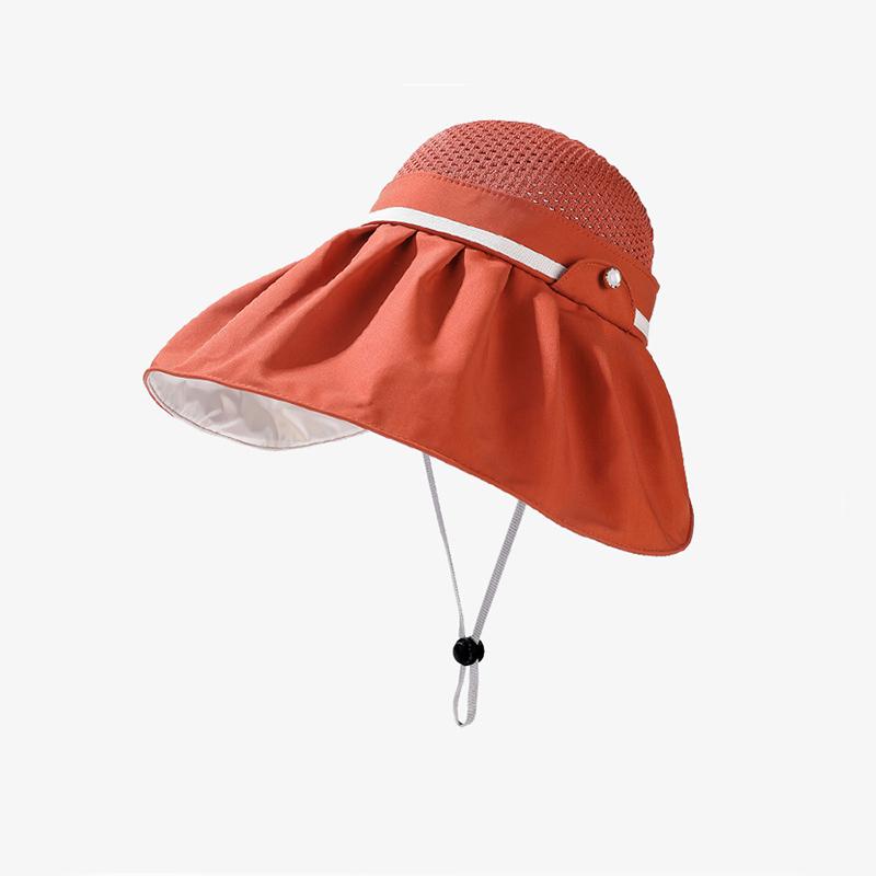 

Стильная шляпа Универсальная Минималистичная Однотонная Женская Дышащая Солнцезащитная Шляпа красный