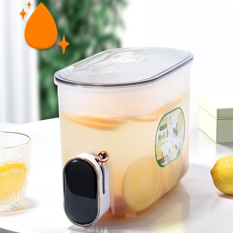 Cold Drinks Juice Jugs Beverage Dispensers Juice Container with lid Fridges Drinks Dispensers for Kitchen Bar Wedding