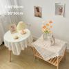 New Lace Embroidered Tablecloth Square Solid Color Dinning Tables Cover Elegant Flower Tea Table Cloth Home Decor