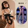 Night Listening Incense Lingerie Sexy Hollow Pajamas Bow One-piece Uniform Seduction Lace Pure Desire Flirting 0