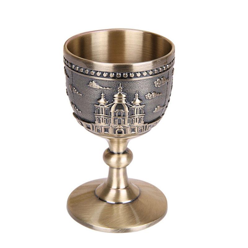 1/2 piezas Vasos Copa de vino Taza para beber Metal Aleación de zinc clásica Gótica
