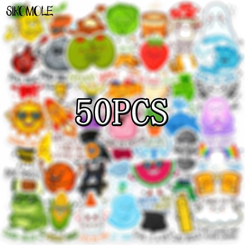 10 30 50Pcs Cartoon Children Early Education Stickers Kawaii Funny Diy Kids Toys Guitar Luggage Suitcase Decal Graffiti Sticker