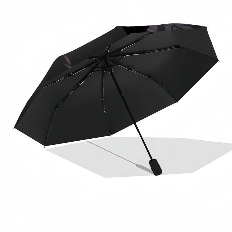 Witch, Forest Themed Automatic Opening and Closing Umbrella, Brightly Colored 8-rib Portable Umbrella, Suitable for Men and Women, A Perfect