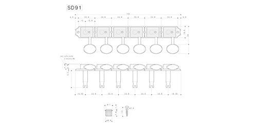 

Колок для гитары GOTOH [] SD91-MG-05MA-L6-N
