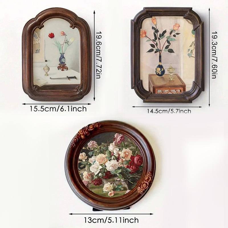 1PC Amerikanischen Französisch Vintage Modell Zimmer Eingangsbereich Hintergrund Wand Kombination Foto Wand
