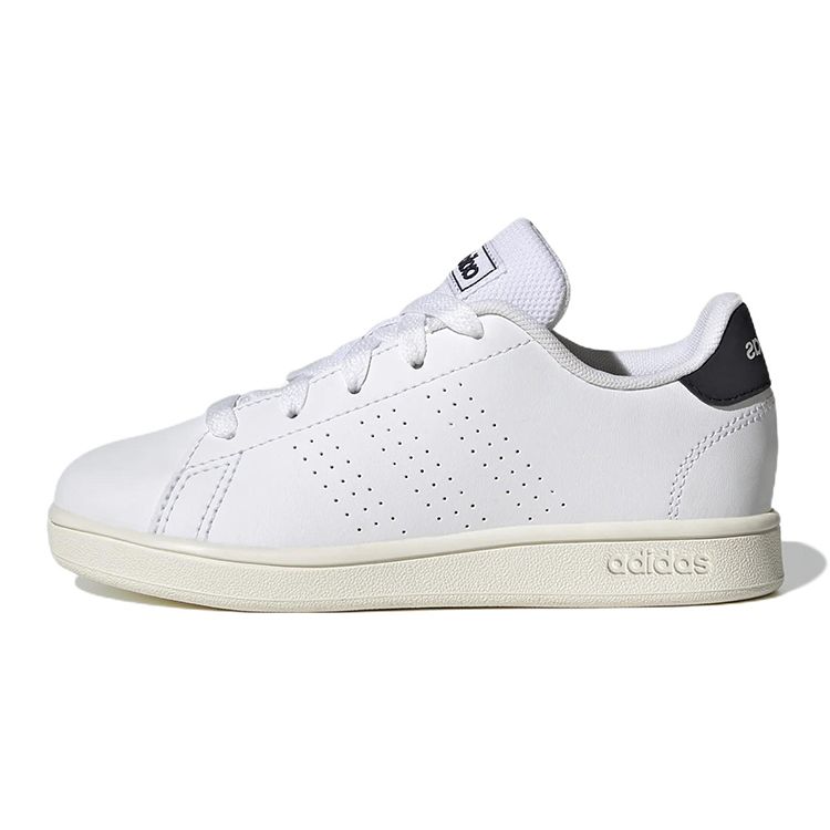 Adidas Neo Advantage Casual Trendy Versatile Durable Low-Top Skate Shoes Kids Sneakers White Black GW6487