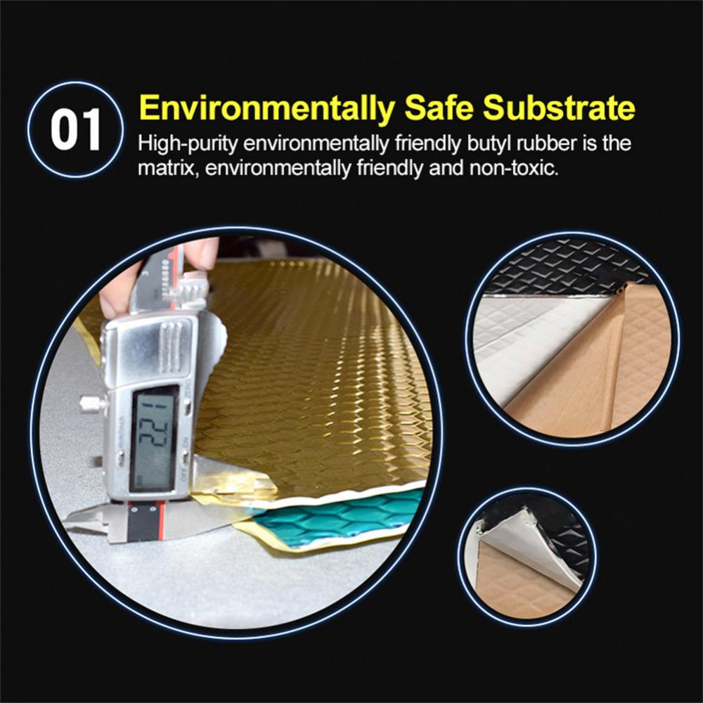 Pure Butyl Rubber Practical Car Supplies Sound Insulation Shockproof Plate Environmentally Friendly Self-adhesive Material