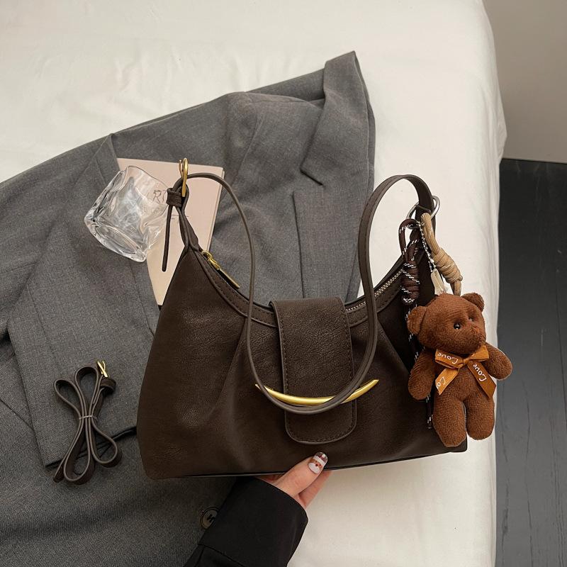 Winter New Fashion Simple High Value Niche Armpit Bag Casual Shoulder Bag Large Capacity Bag Women