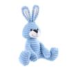 Apricot Lamb Blue Corduroy Bunny Plush Toy for Kids, Soft and Cute Fluffy Blue Corduroy Bunny for Girls and Boys, 23cm