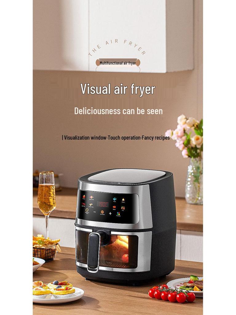 Stainless Steel Large Capacity Oil-Free Air Fryer: New Multifunctional Electric Model