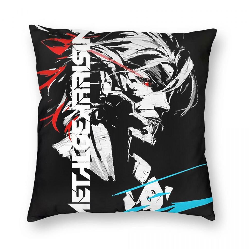Game Metal Gear Solid Square Pillowcase Pillow Cover Cushion Zip Decorative Comfort Throw Pillow for Home Living Room