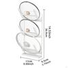 Glass or Metal Pan Cover Holder Carbon Steel Pot Lid Storage Rack for