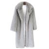 Autumn and winter women's long toka imitation fur suit collar coat coat, made wool imitation fur coat