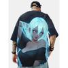 Sexy Beauty 3D Printed T-shirt Anime Men's and Women's Short Sleeves