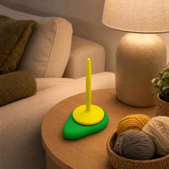 Avocado Yarn Holder, 3D Printed Yarn Spinner, Fits All Yarn Types, Smooth Rotating Yarn Holder for Crocheting Knitting