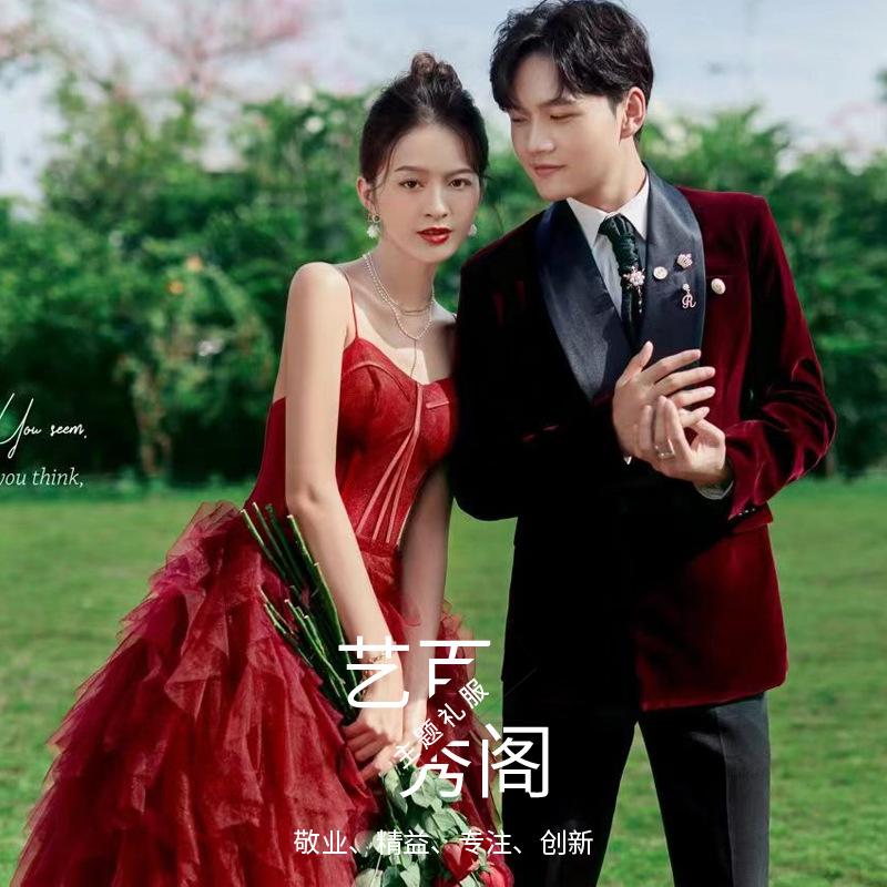 Temperament Red Light Wedding Dress 2025 Dress Clothing Wedding Dress