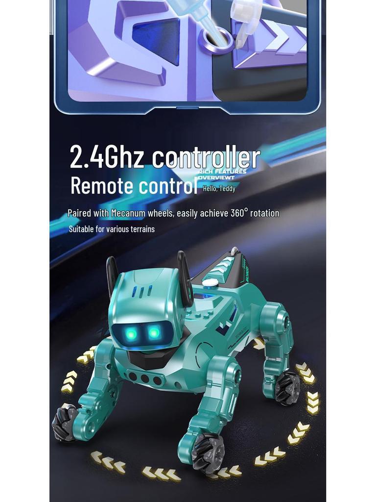 AI Teddy Robot Dog: Interactive Desktop Companion with Three Modes