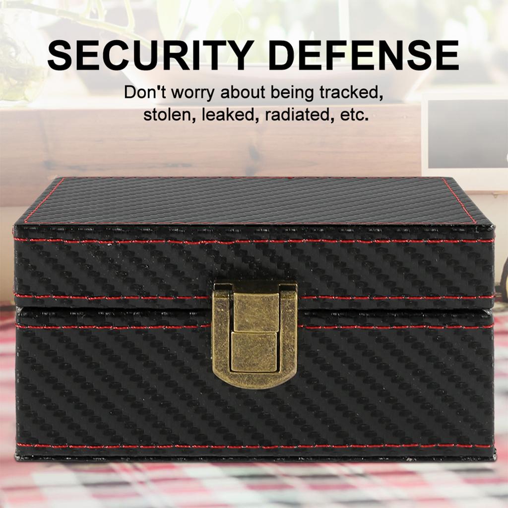 Car Keyless Signal Interceptor Mobile Phone Box Car Keyless Signal Interceptor Anti-Theft Faraday Box Radiation Safety