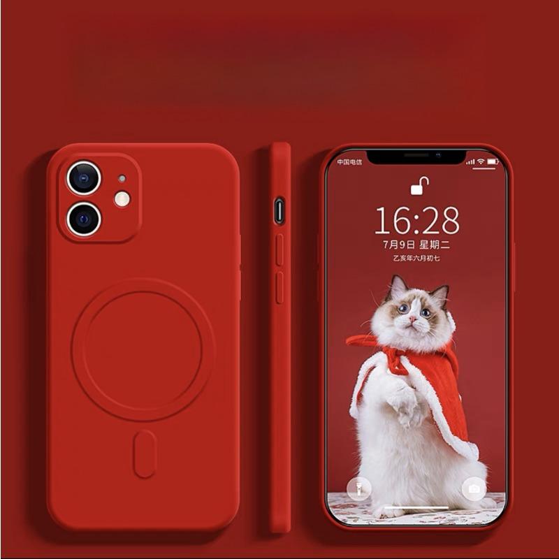 Magsafe Magnetic 14pro Wireless Charging IPhone16 Protective Case Liquid Silicone. Applicable To IPhone 15 Phone Case