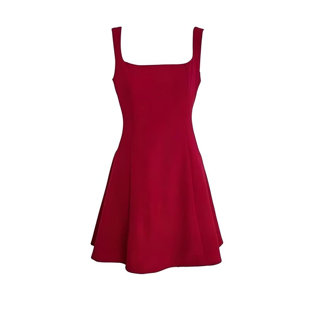 Dress Nightclub Style Atmosphere Red Suspender Dress Women's Clothing Small Temperament Waist Skirt