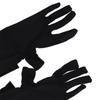1Pair Long Gloves Anti UV Five Finger Gloves Soft Oil Shiny High Elastic Mittens Thin Nylon Breathable Glossy Sun Protection