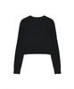 Nigaennikol Cashmere Butterfly Signature Crop Knit_Black