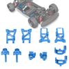 RC Car Upgrade Kit Portable RC Car Aluminum Alloy Upgrade Parts Kit for   4 Tec C8 1Celsius10 Flat Sports Car
