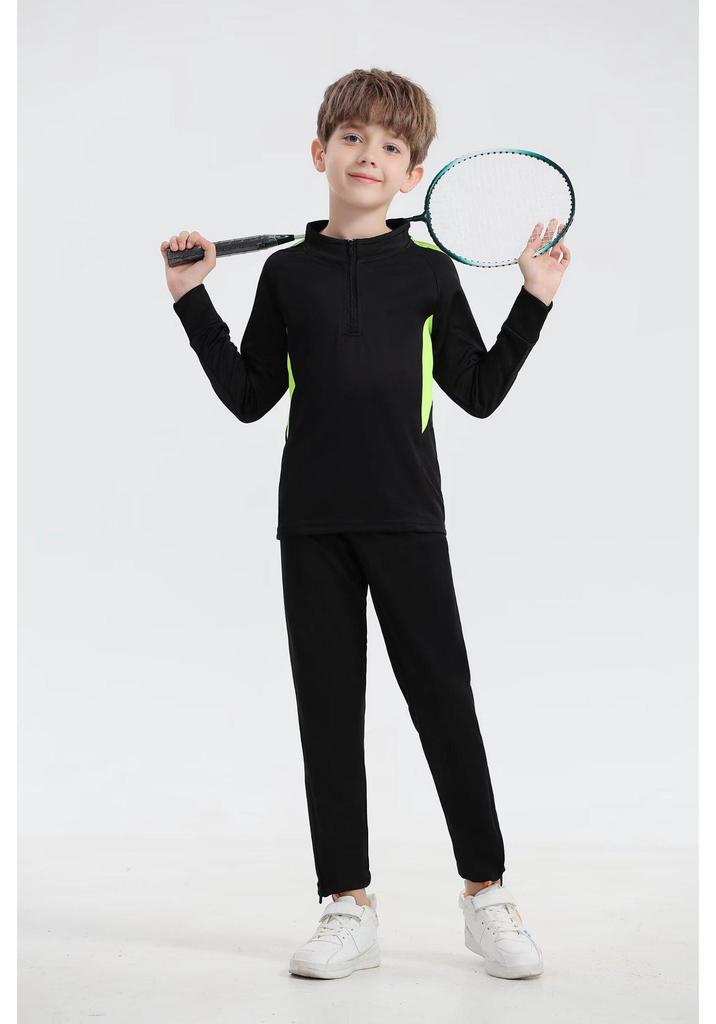 Adult & Youth Competition Training Set: Team Uniform, Long Pants, Long Sleeve, Half-Zip Cycling Suit