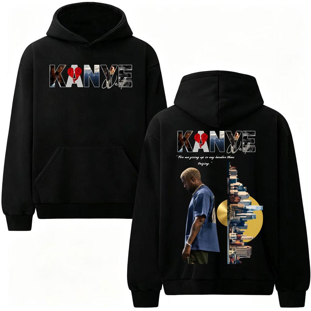 Rapper Kanye West Album Sweatshirts Men Women Fashion Hip Hop Streetwear Hoodies Long Sleeve Pullovers