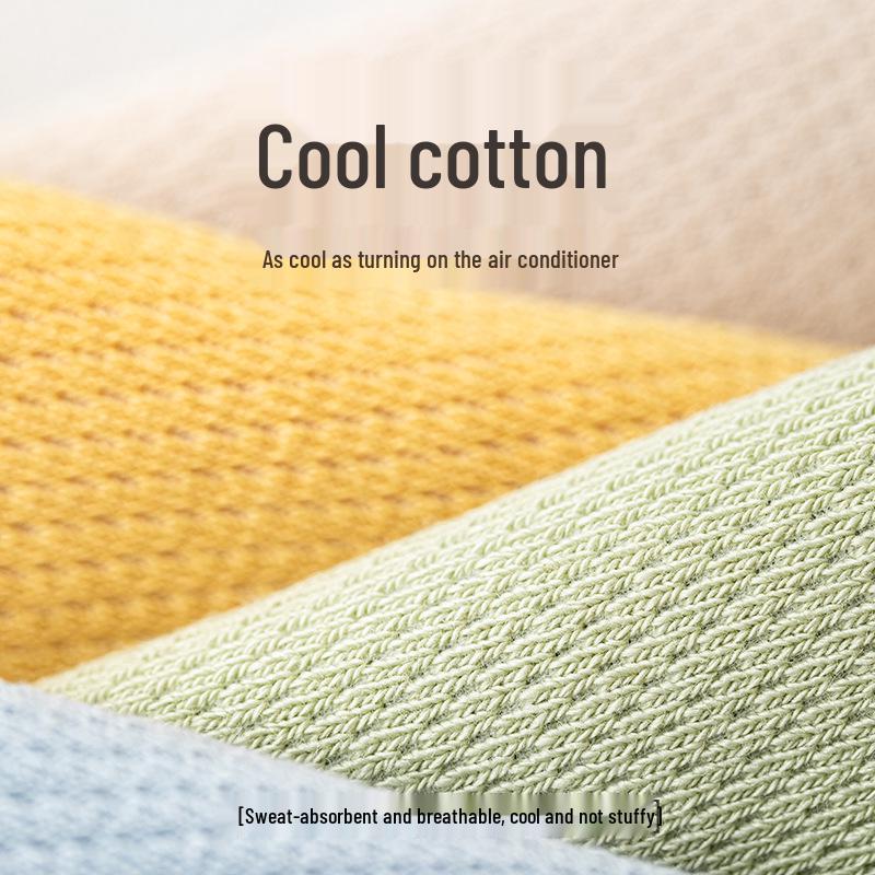 Women's Summer Thin Cotton Antibacterial Five-Toe Breathable Mesh Socks - Split-Toe, Boneless, Short Style.