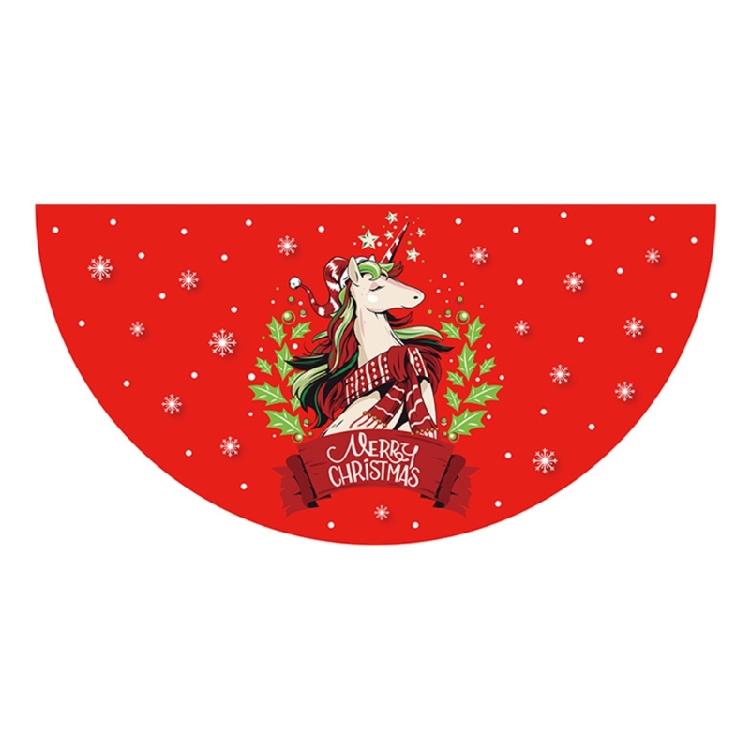 Christmas Fan Flag Door Decoration Polyester Materials Holiday Party Supplies Easy To Hanging Banners Accessory