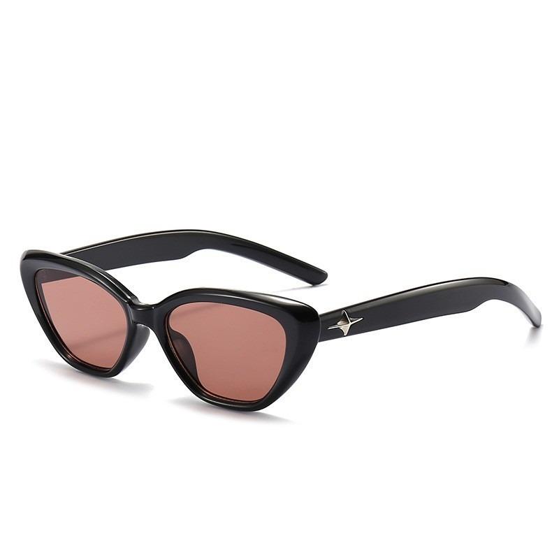 Fashion Hip-hop Small Cat Eye Sunglasses Fashion Women Eyeglasses with Retro Style Shades Glasses