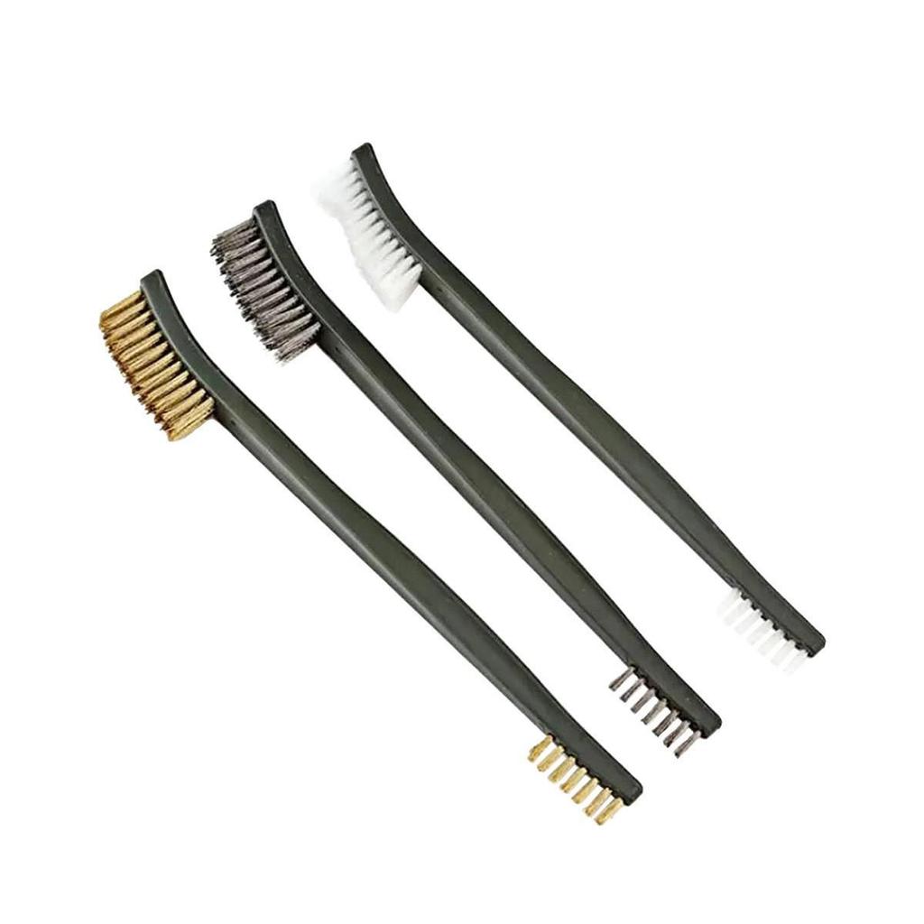 15-Piece Carburetor Jet Cleaning Brush Set with Spray Gun Nozzle Cleaners - Stainless Steel Needles & Nylon Brushes