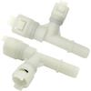 2PCS Heater Inlet Hose Connectors (P/N: 800-413, 15055343, 730-5658) for 2000-2014 Cadillac Escalade/Chevy Silverado/GMC Yukon Auxiliary AC - OEM